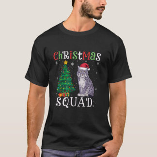 Lynxes Squad Boys Girls Kids Christmas Tree Lights T-Shirt