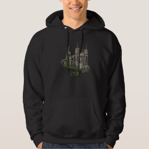 Lyon City France souvenir gift for men women Premi Hoodie
