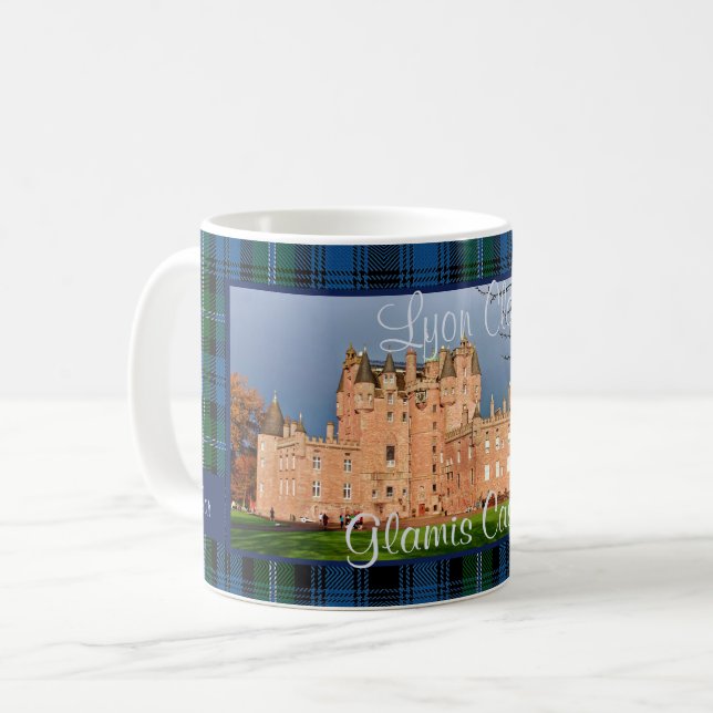 Lyon Clan's Glamis Castle Scotland Custom Photo Coffee Mug (Front Left)