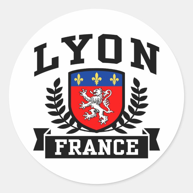 Lyon Classic Round Sticker (Front)