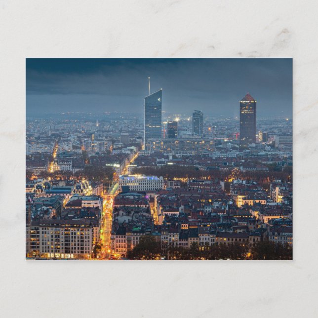 Lyon de nuit postcard (Front)