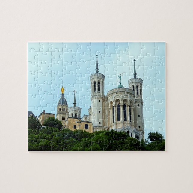 Lyon, France Bascilica - 8x10 - 110 pcs. Jigsaw Puzzle (Horizontal)