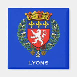 Lyon France Coat of Arms Magnet