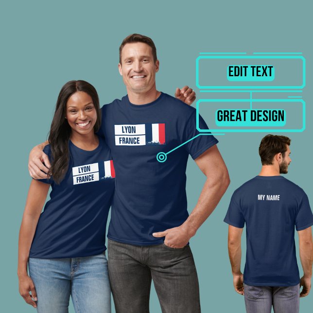 Lyon France Francophile T-Shirt (Please enjoy our Lyon tee.)