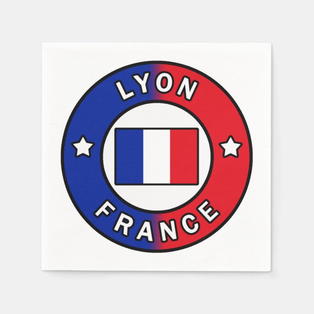 Lyon France Napkin (Front)