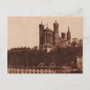 Lyon France Postcard (1905) Basilica of Fourviere