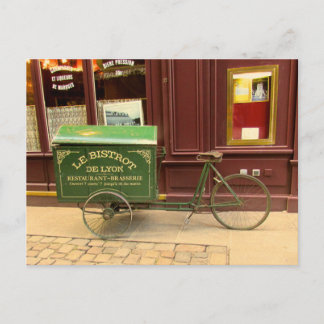 Lyon, France Postcard. Bicycle, Cobble Streets Postcard