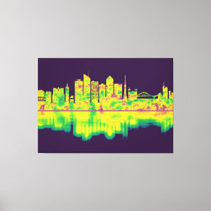 Lyon France Skyline Canvas Print
