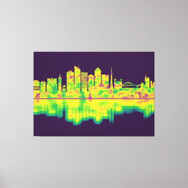 Lyon France Skyline Canvas Print (Front)