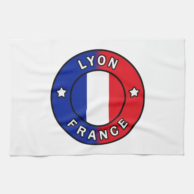 Lyon France Tea Towel (Horizontal)