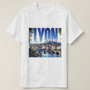 Lyon France Travel Riverside Heritage Escape T-Shirt