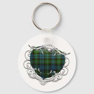 Lyon Tartan Heart Key Ring