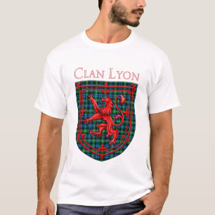 Lyon Tartan Scottish Plaid Lion Rampant T-Shirt