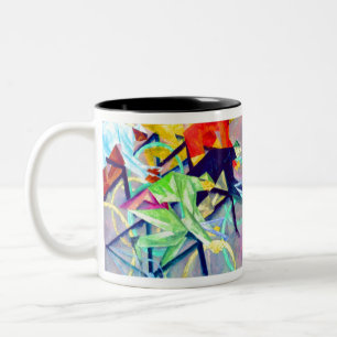Lyonel Feininger Bicycle Race Two-Tone Coffee Mug