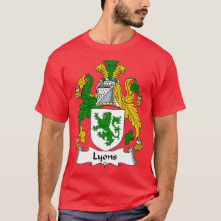 Lyons Coat of Arms Lyons Family Crest T-Shirt