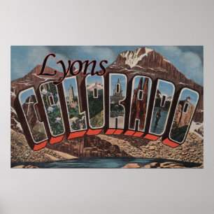 Lyons, ColoradoLarge Letter ScenesLyons, CO Poster