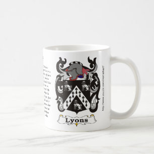 Lyons Family Coat of Arm mug