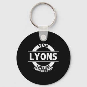 Lyons Gift Funny Surname Family Tree Birthday Key Ring
