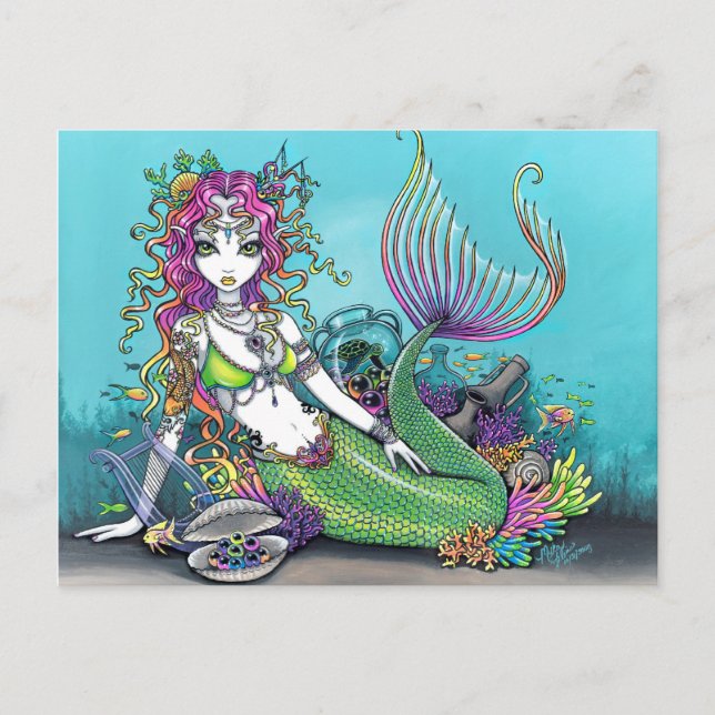 Lyra Gothic Mermaid Postcard (Front)