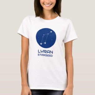 Lyran Starseed Tee with Lyra Constellation