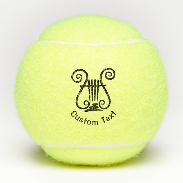 Lyre Icon Tennis Balls (Front)