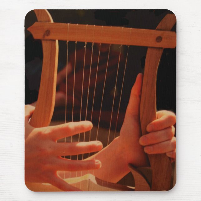 lyre - roman mouse mat (Front)
