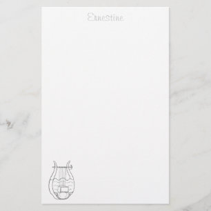 Lyre stationery - personalised