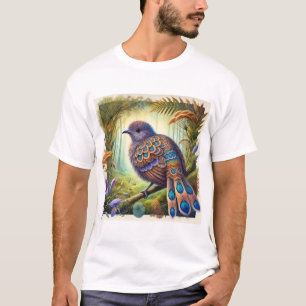 Lyrebird in Harmony 051124AREF133 - Watercolor T-Shirt