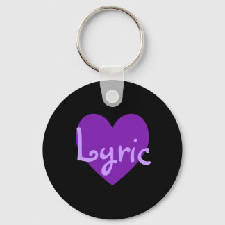 Lyric in Purple Key Ring