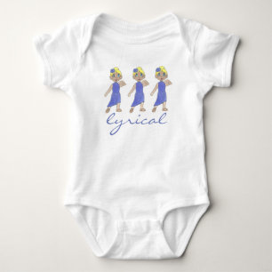 Lyrical Modern Dance Recital Purple Costume Dancer Baby Bodysuit