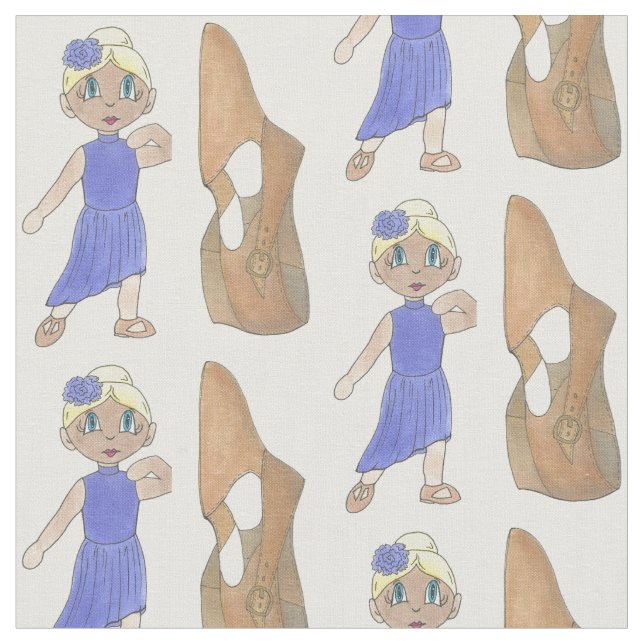 Lyrical Modern Dancer Tan Dance Shoe Recital Class Fabric (Close Up)
