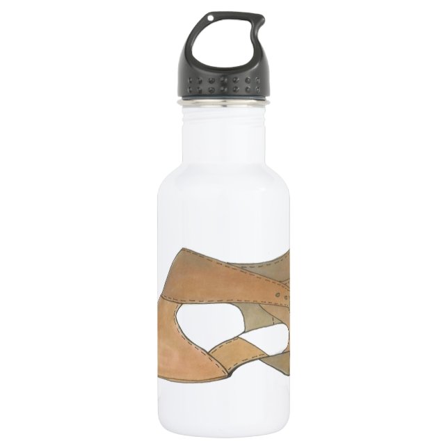 Lyrical Tan Modern Dance Teacher Shoe Recital Gift 532 Ml Water Bottle (Front)
