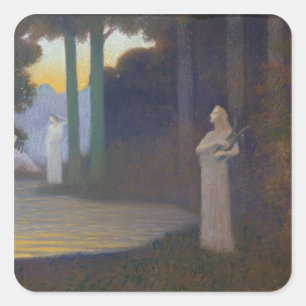 Lyricism in the Forest, 1910 Square Sticker