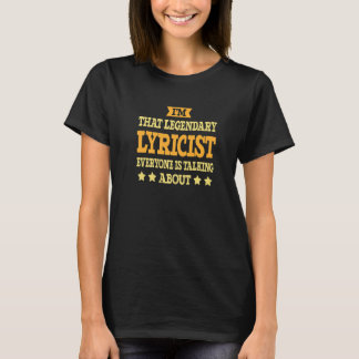 Lyricist Job Title Employee  Worker Profession Lyr T-Shirt