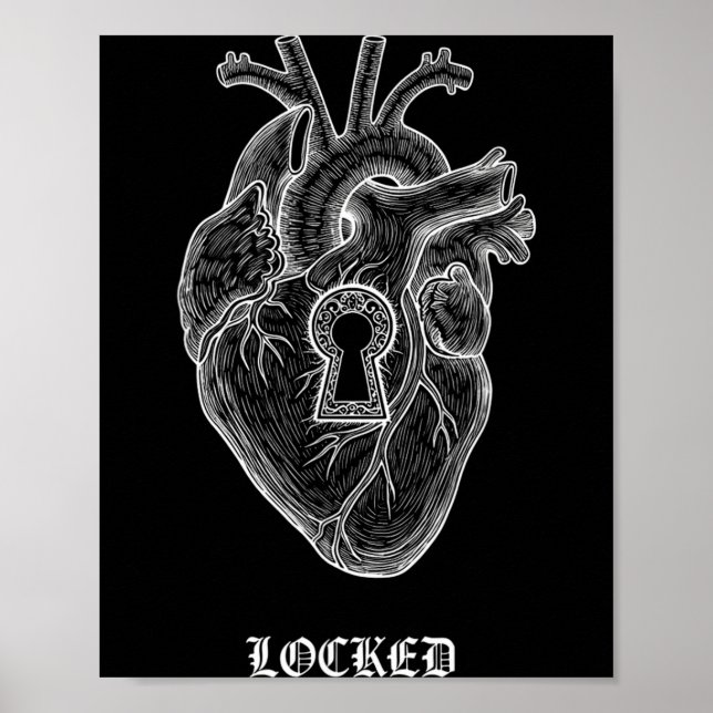 Lyriclyfe-long Sleeve Shirt-achy Breaky Heart-lock Poster (Front)