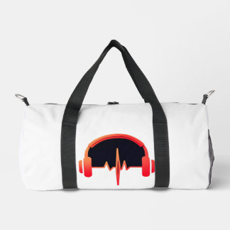 "LyricPulse: The Rhythm of Life" Duffle Bag