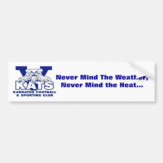Lyrics Bumper Sticker (Front)