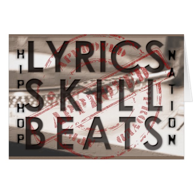 LYRICS SKILL BEATS hip hop (Front Horizontal)
