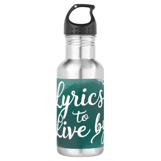 Lyrics To Live By 2 532 Ml Water Bottle (Front)