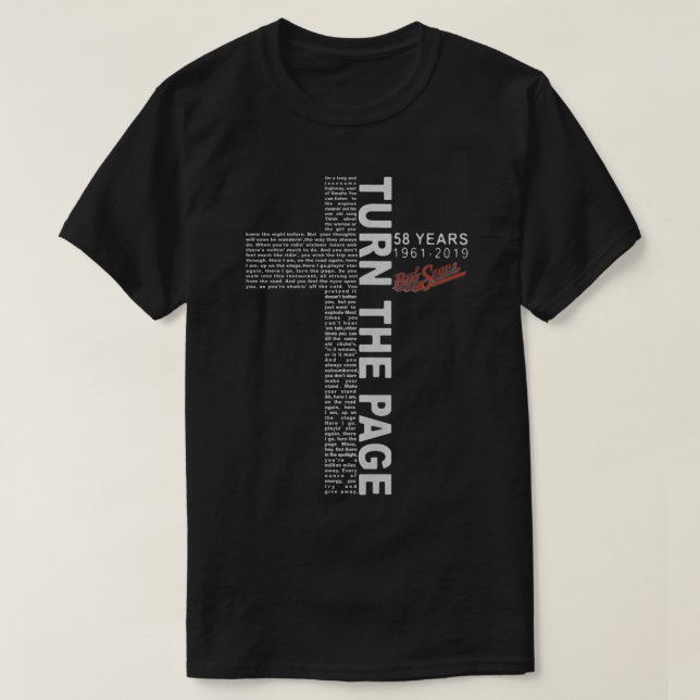 Lyrics Turn The Page Funny Classic T-Shirt (Design Front)