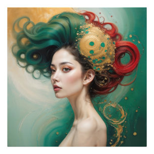 “Lyrielle” - The Green-Gold Empress Photo Print