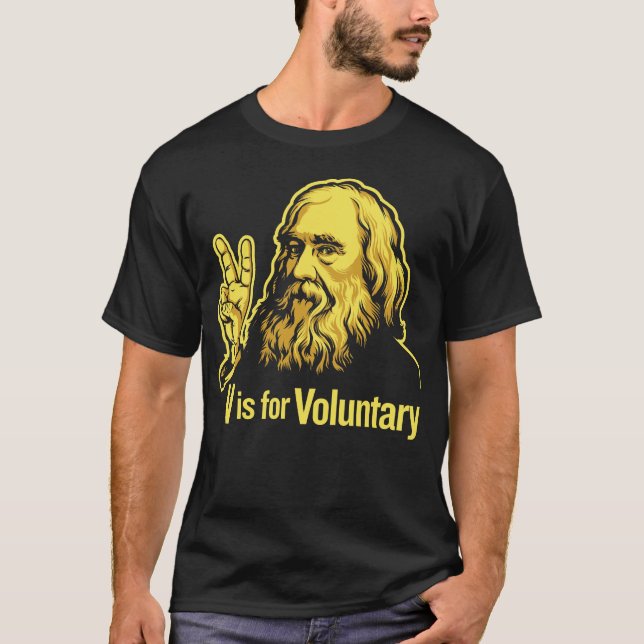 Lysander Spooner Voluntaryism T-Shirt (Front)