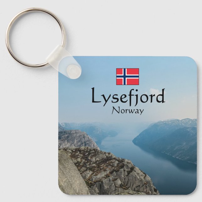 Lysefjord Norway Key Ring (Front)