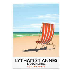 Lytham St Annes Lancashire seaside poster