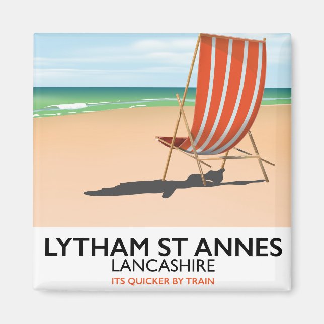 Lytham St Annes Lancashire seaside poster Magnet (Front)