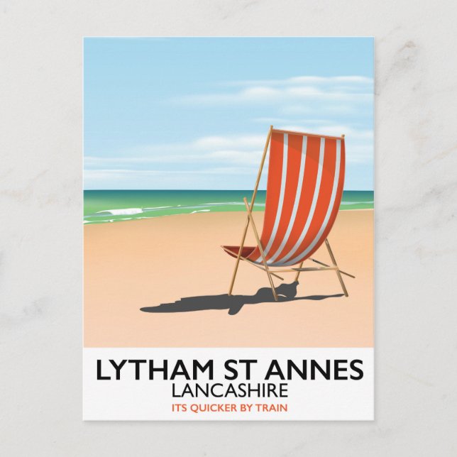 Lytham St Annes Lancashire seaside poster Postcard (Front)