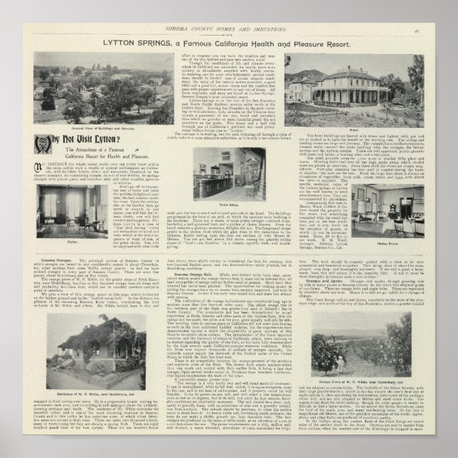 Lytton Springs, California Poster (Front)