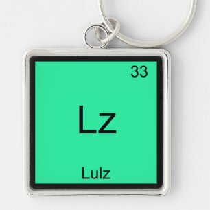 Lz - Lulz Funny Meme Chemistry Element T-Shirt Key Ring