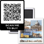 LZO002 ROME, Lazio, Italy, Fridge Magnet<br><div class="desc">Here you will find the souvenir of your vacation. This category contains fridge magnets of many locations in Italy, (LZO002 ROME, Lazio, Italy, fridge magnet). Amaze friends and relatives with the unique souvenirs from your great trip. Try us. #LeoPepeDesign - st. peter's basilica, roman forum, victor emmanuel ii monument vittoriano,...</div>