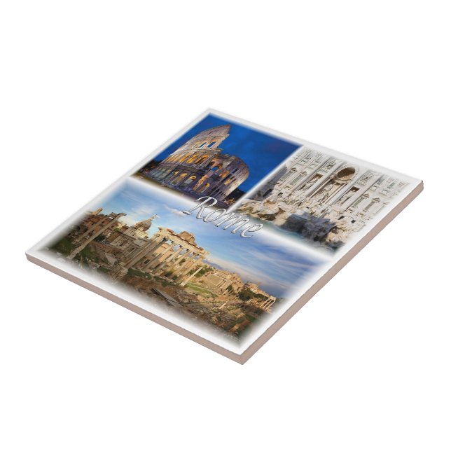 LZO005 ROME, Mosaic, Lazio, Italy, Tile (Side)